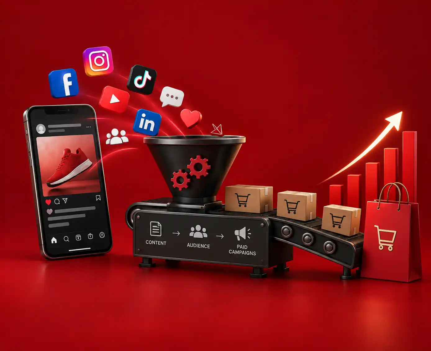 Social media visibility and sales